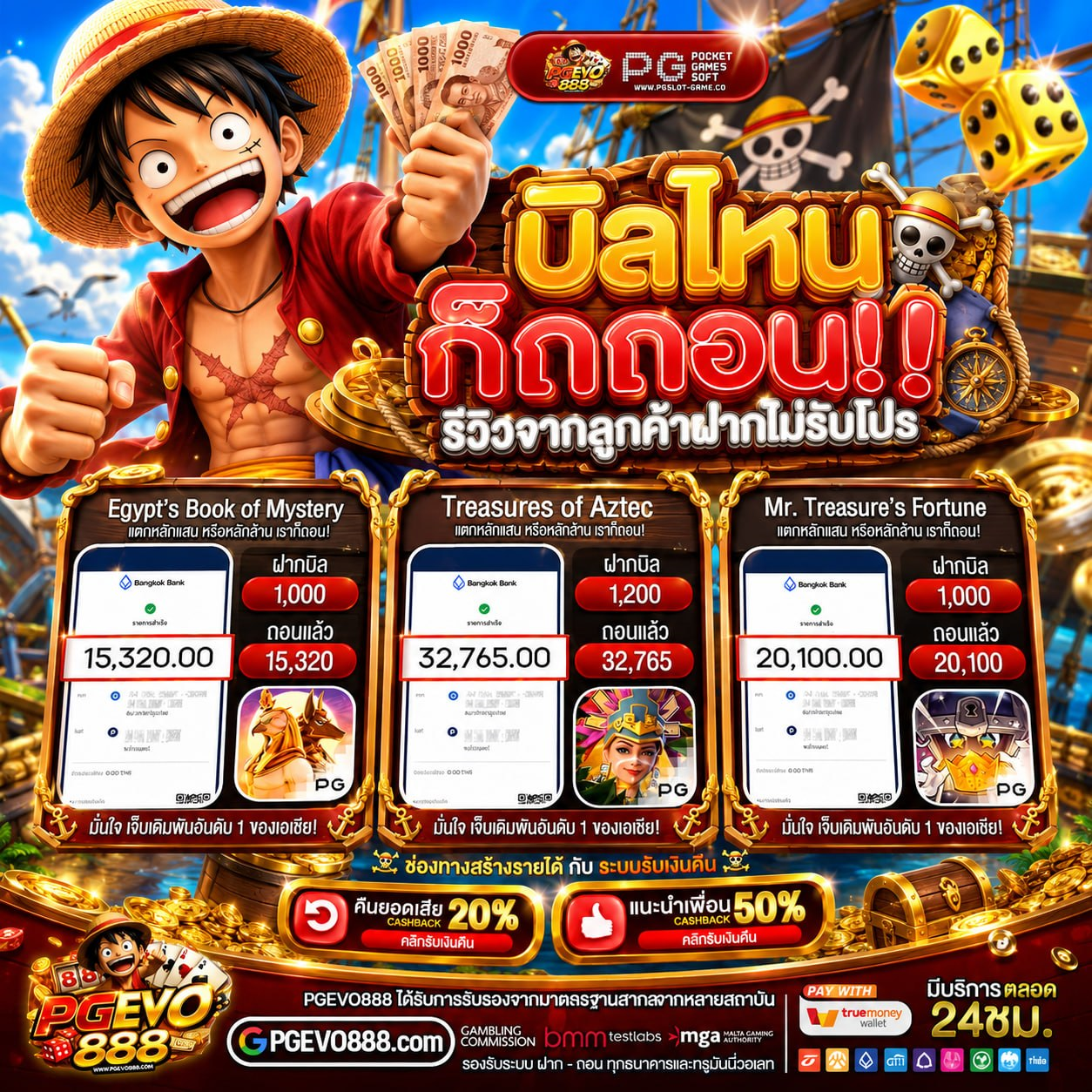 ฝาก 20รับ100 วอเลท ถอนไม่อั้น เส้นทางลัดพาจับเงินแสน