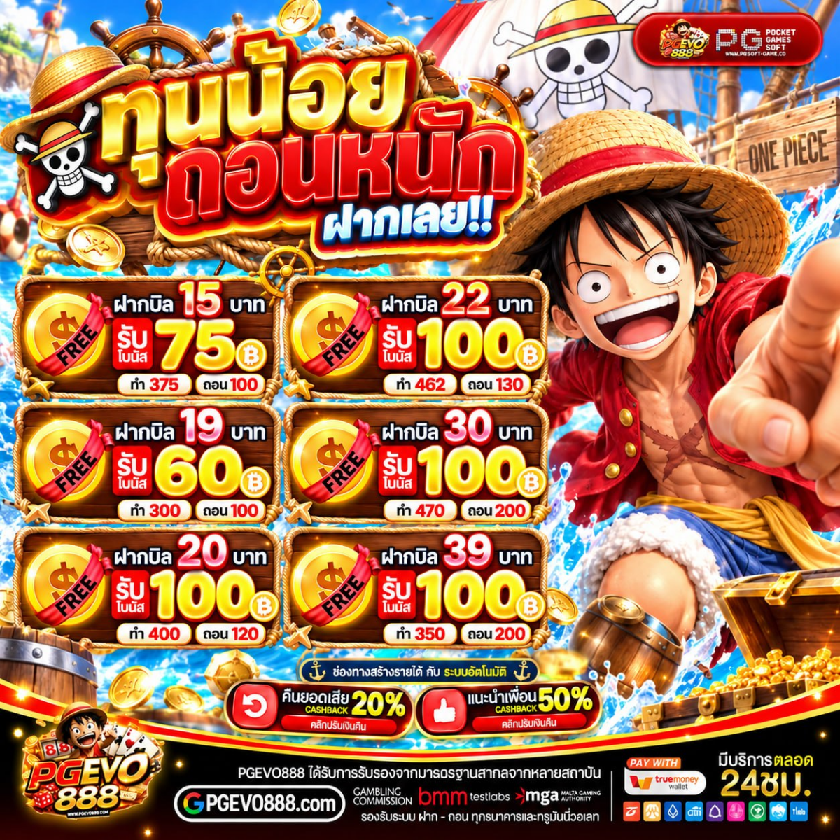 รับโปร 20รับ100 สมคำเลื่องลือ โบนัสแจกจริง ถอนได้เต็มไม่มีหัก